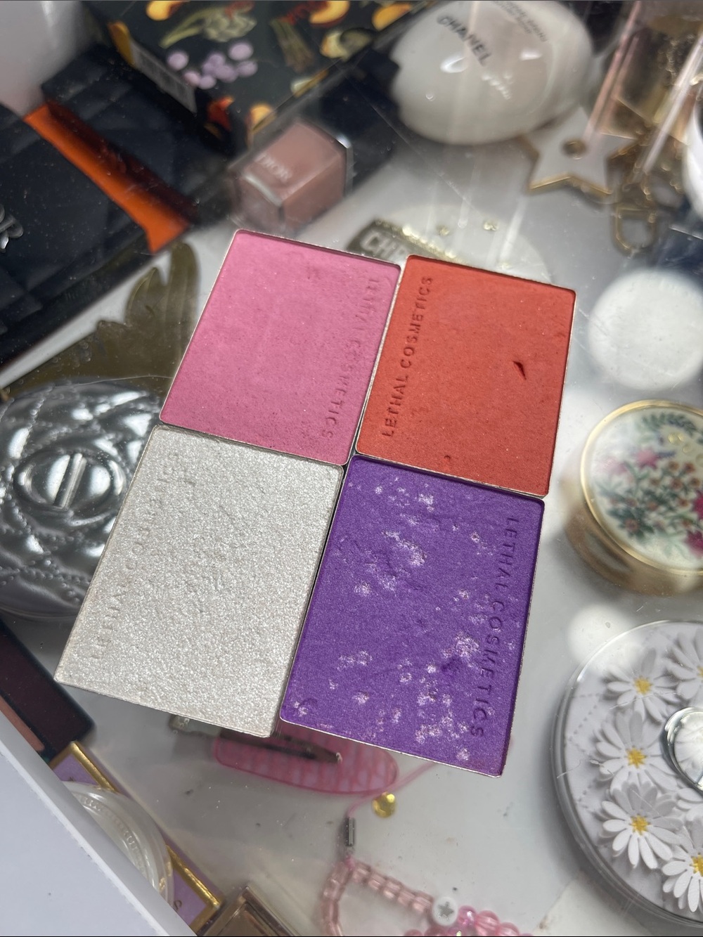 Lethal cosmetics blushes highlighter bundle - eviscerate calyx bloom cryostasis